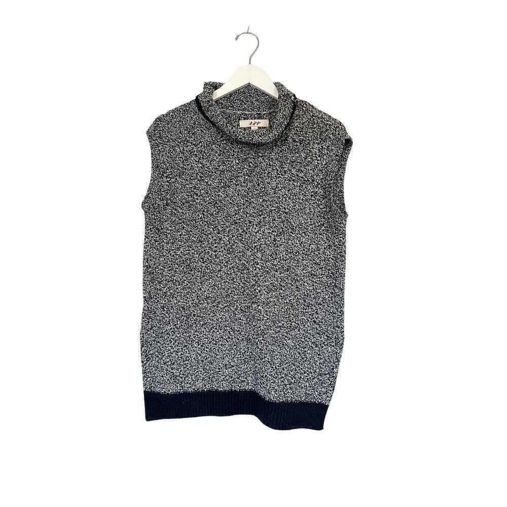 Loft Small Gray Layering Knit Sleeveless Cowl Neck Sweater Preppy Fall Work Vest